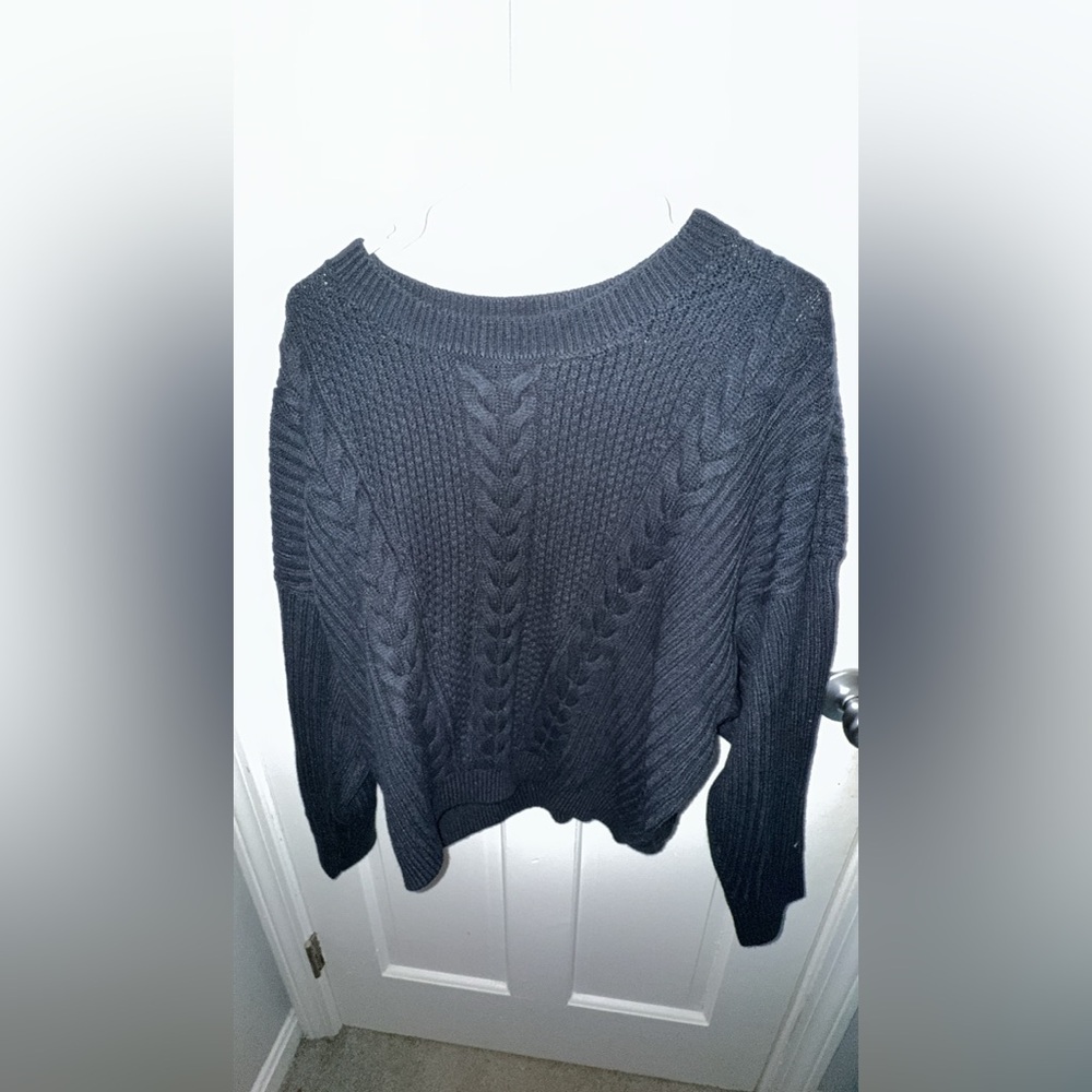 Tommy Hilfiger Navy Cable Knit Sweater